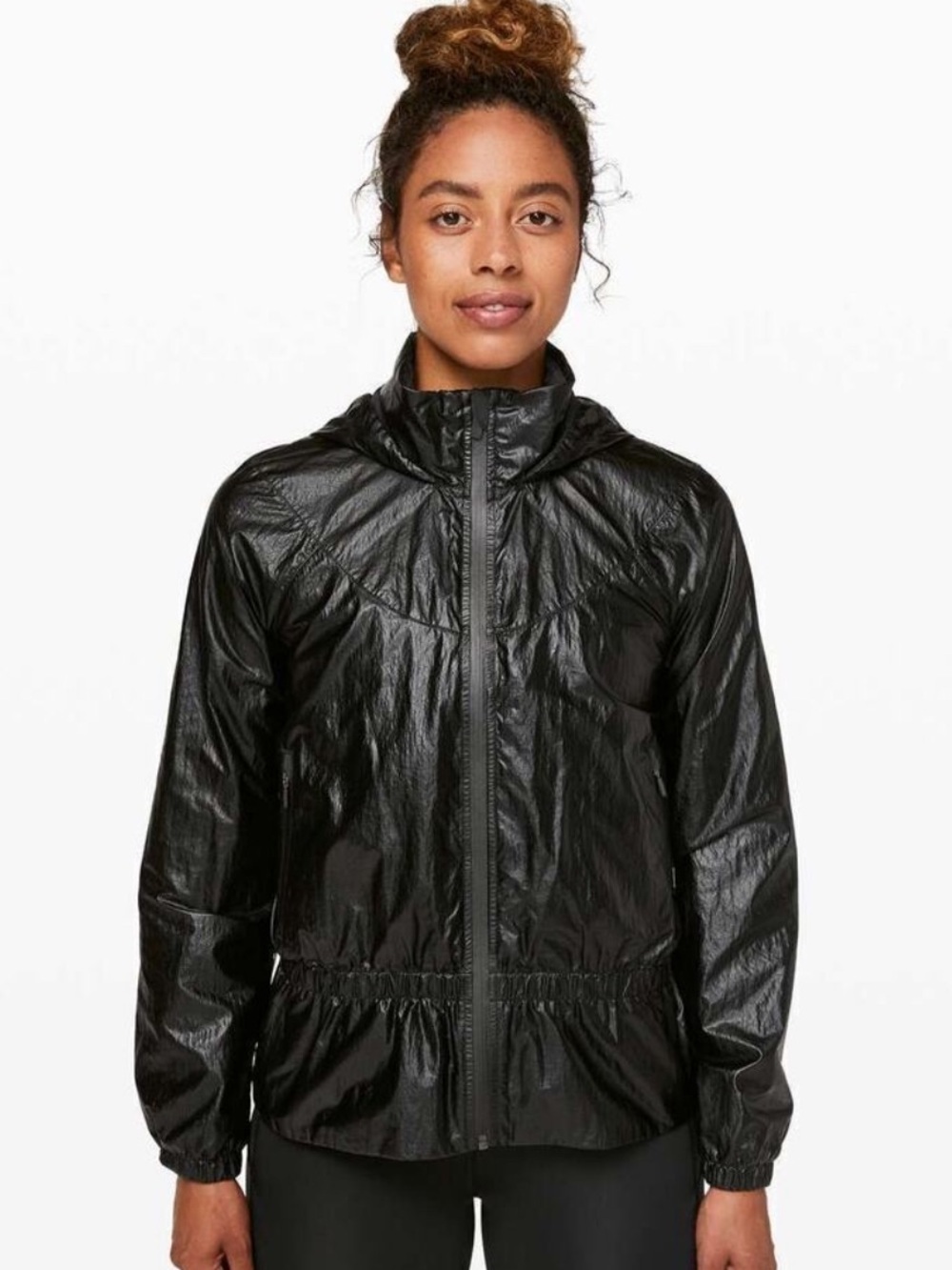 Lululemon Barry’s Bootcamp Stronger As One Running Jacket Black Foil Size 4